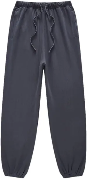 Men's Heavy Weight Solid Sweatpants Elastic Waist Loose Fit Casual Sport Joggers Streetwear