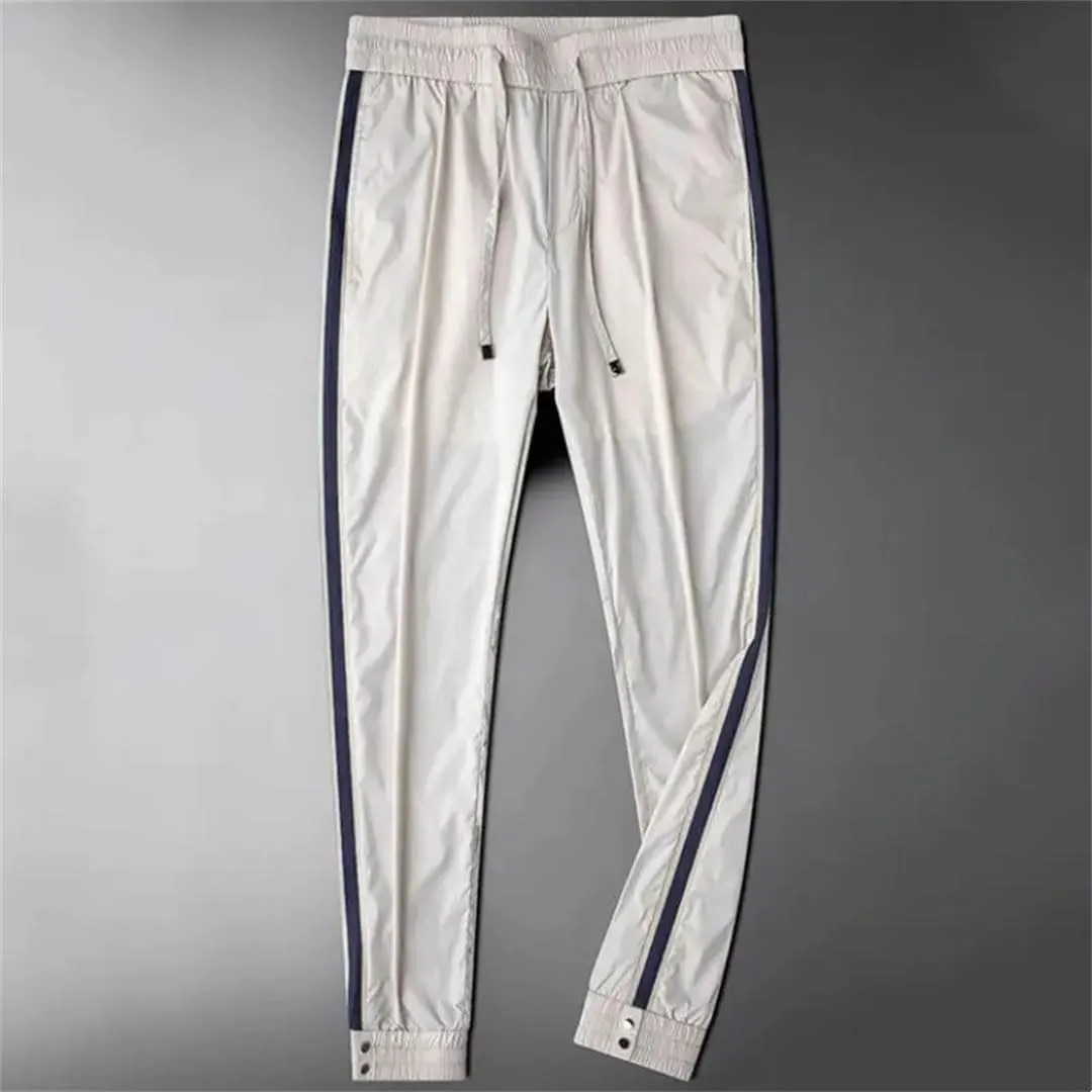 Men's High Waist Loose Fit Lightweight Sports Pants with Elastic Waist and Pockets Casual Summer Trousers