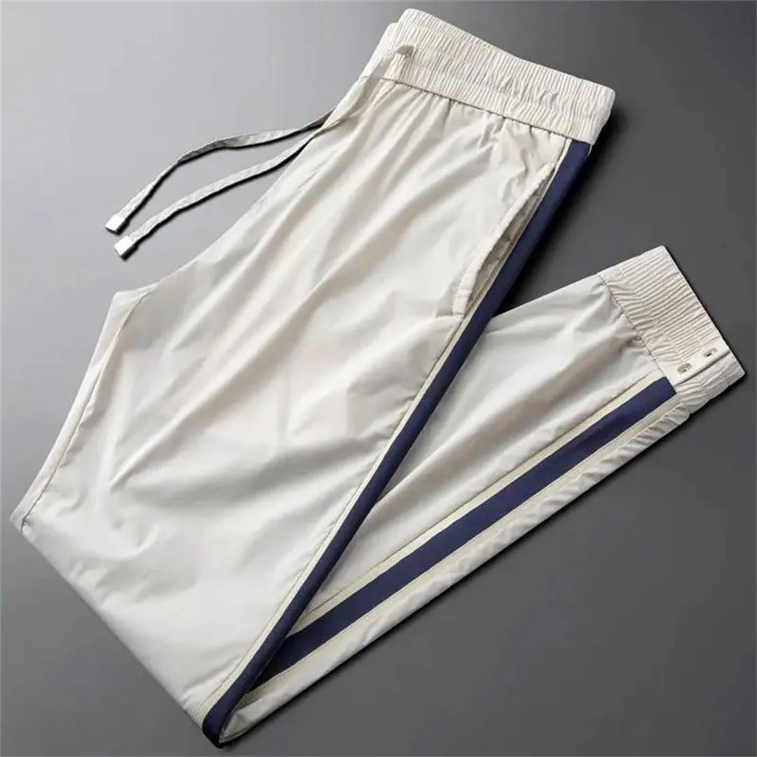 Men's High Waist Loose Fit Lightweight Sports Pants with Elastic Waist and Pockets Casual Summer Trousers