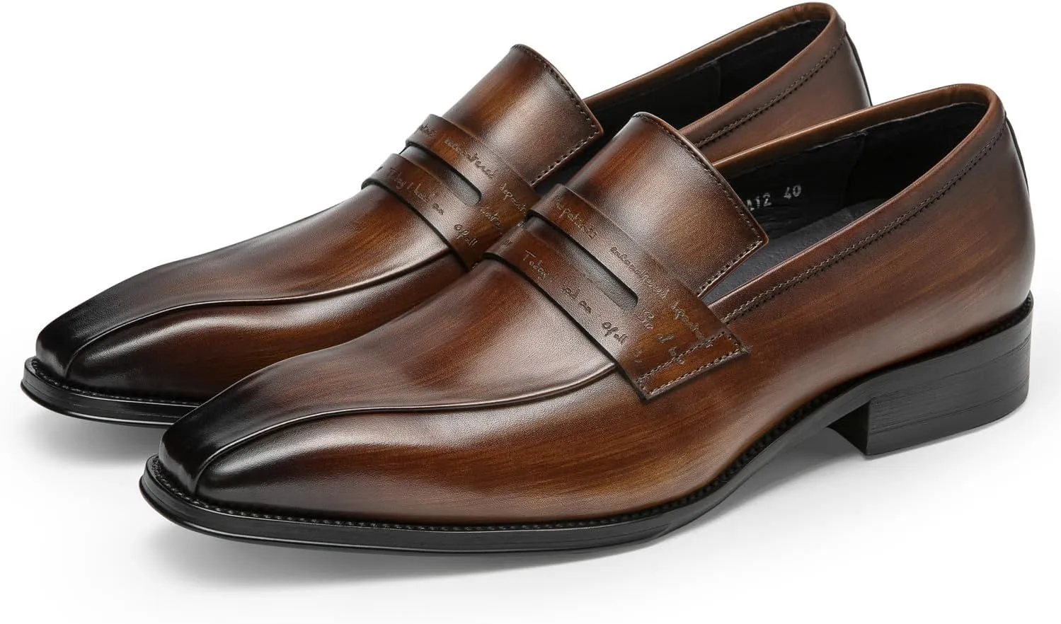 Men's Loafers & Slip-Ons - Full-Grain Leather Penny Loafers | Timeless Dress Shoes with Coin Keeper