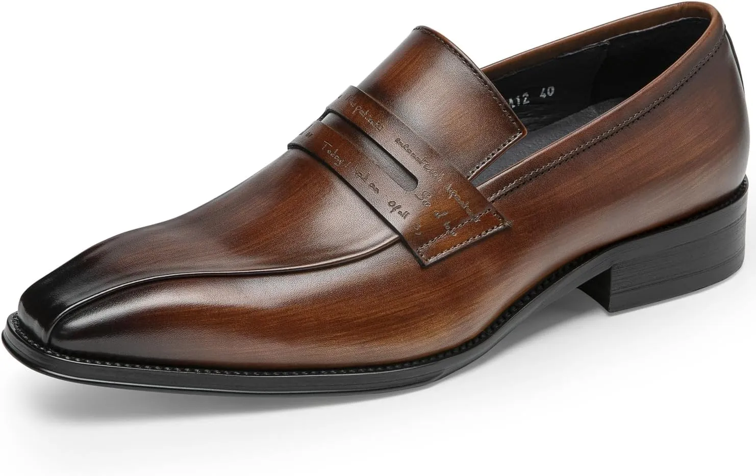 Men's Loafers & Slip-Ons - Full-Grain Leather Penny Loafers | Timeless Dress Shoes with Coin Keeper