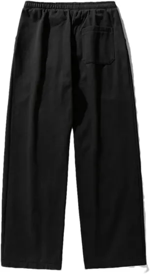 Men's Loose Fit Fleece Cargo Pants with Drawstring Waist Hip Hop Retro Streetwear Sweatpants