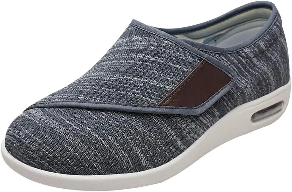 Men's Orthopedic Walking Shoes with Arch Support, Men Comfortable Loafers Cushioned Slip On Shoes for Plantar Fasciitis Breathable Orthotic Loafers for Foot and Heel Pain