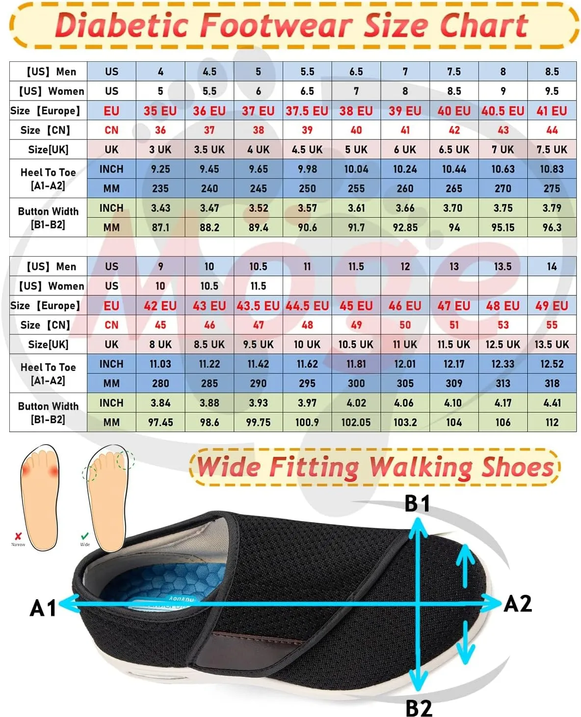 Men's Orthopedic Walking Shoes with Arch Support, Men Comfortable Loafers Cushioned Slip On Shoes for Plantar Fasciitis Breathable Orthotic Loafers for Foot and Heel Pain