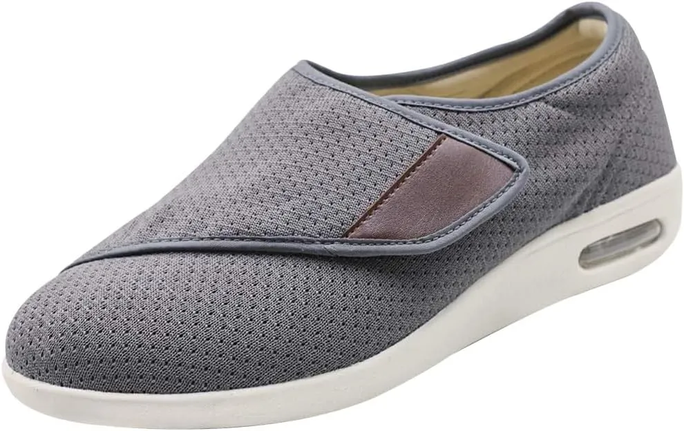 Men's Orthopedic Walking Shoes with Arch Support, Men Comfortable Loafers Cushioned Slip On Shoes for Plantar Fasciitis Breathable Orthotic Loafers for Foot and Heel Pain
