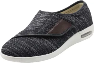 Men's Orthopedic Walking Shoes with Arch Support, Men Comfortable Loafers Cushioned Slip On Shoes for Plantar Fasciitis Breathable Orthotic Loafers for Foot and Heel Pain