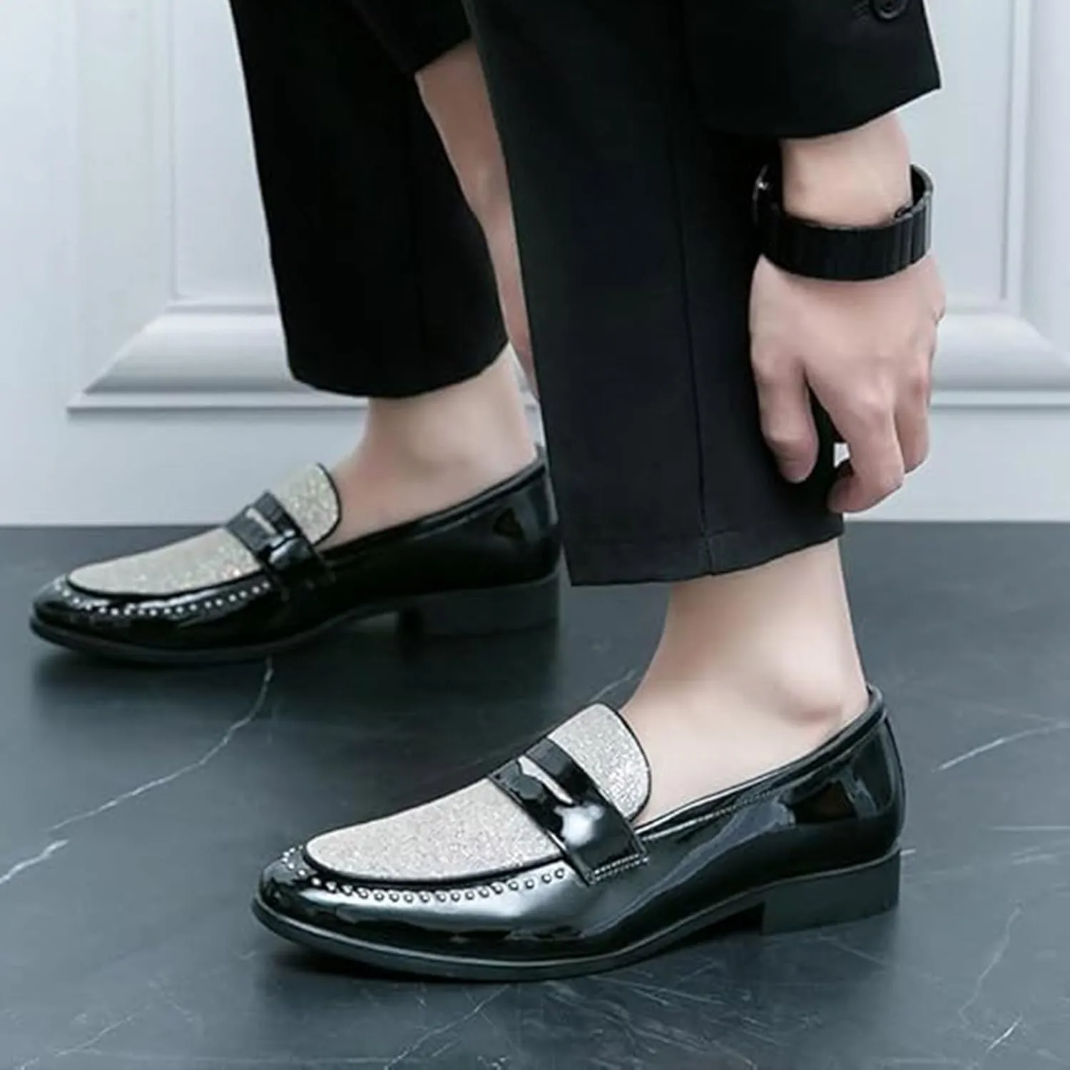Men's Penny Loafers Sparkle Casual Shoes Multi-Purpose Party Driving Shoes