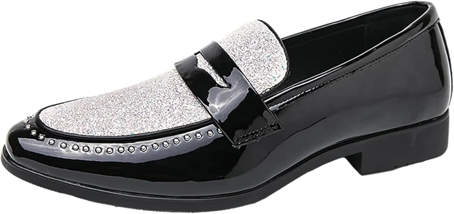 Men's Penny Loafers Sparkle Casual Shoes Multi-Purpose Party Driving Shoes