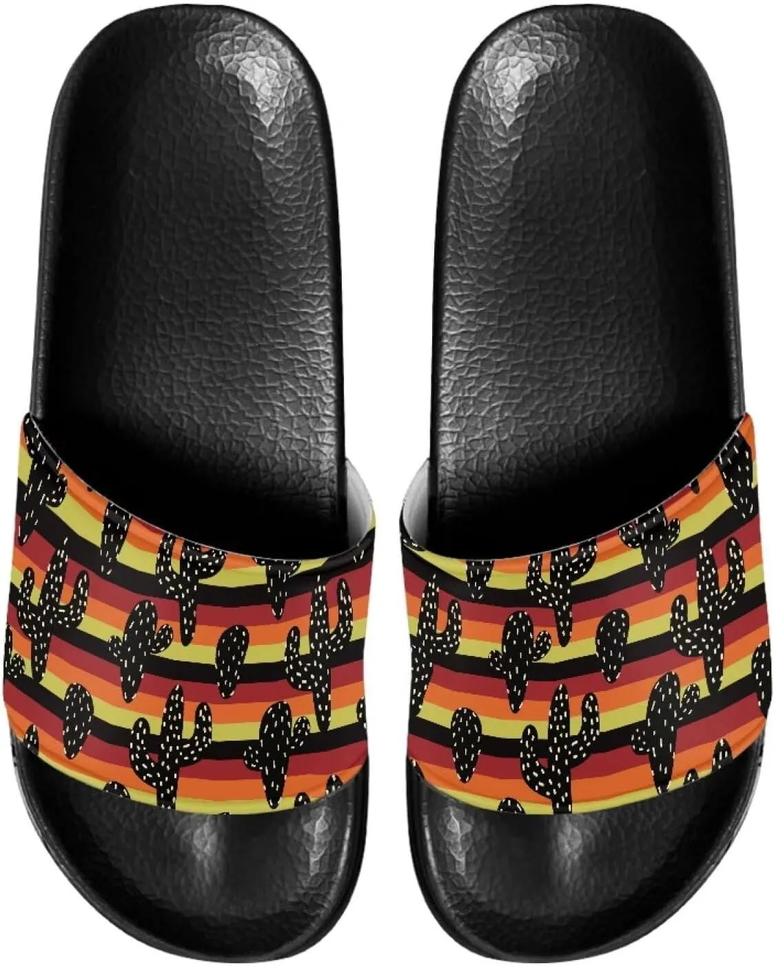 Mens Pillow House Sandals Ultimate Comfort Casual Slide Sandals Open Toe Non-Slip Slippers Water Friendly Soft Flat Shoes Single Band Shoes