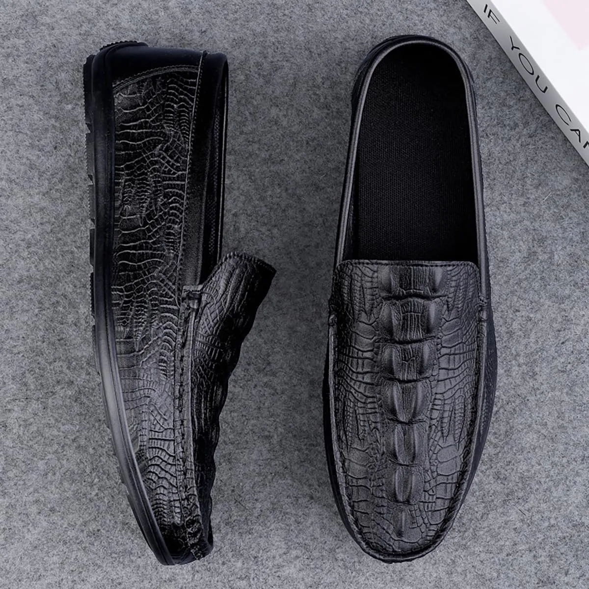 Men's Slip On Driving Loafers,Lightweight All-Day Comfort Non-Slip Soft Sole Penny,Fashion Casual Business Dress Oxford Boat Shoes