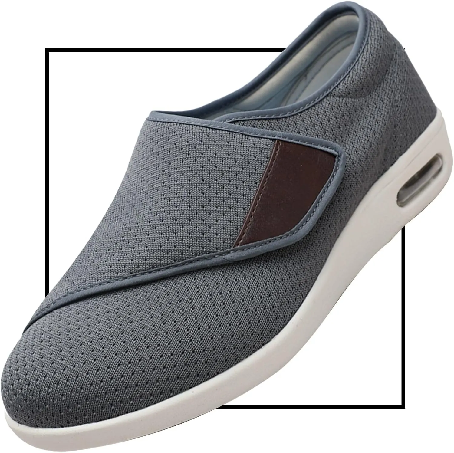 Men's Slip On Loafers Trainers Casual Walking Shoes Men's Slip On Trainers Lightweight Sneakers Casual Walking Shoes Edema Swollen Feet Arthritis Indoor/Outdoor