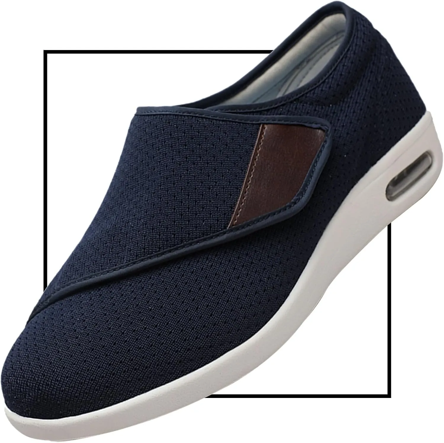 Men's Slip On Loafers Trainers Casual Walking Shoes Men's Slip On Trainers Lightweight Sneakers Casual Walking Shoes Edema Swollen Feet Arthritis Indoor/Outdoor