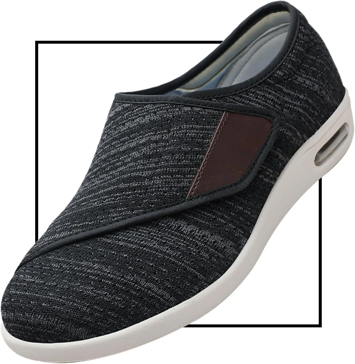 Men's Slip On Loafers Trainers Casual Walking Shoes Men's Slip On Trainers Lightweight Sneakers Casual Walking Shoes Edema Swollen Feet Arthritis Indoor/Outdoor