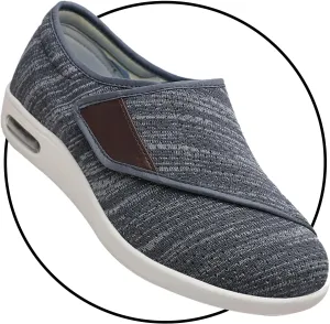 Mens Slip on Trainers Loafers Casual Breathable Slip-on Lightweight Comfortable Mesh Shoes Running Slip On Sneakers Elderly Seniors Walking Shoes and Widening Elderly Shoes