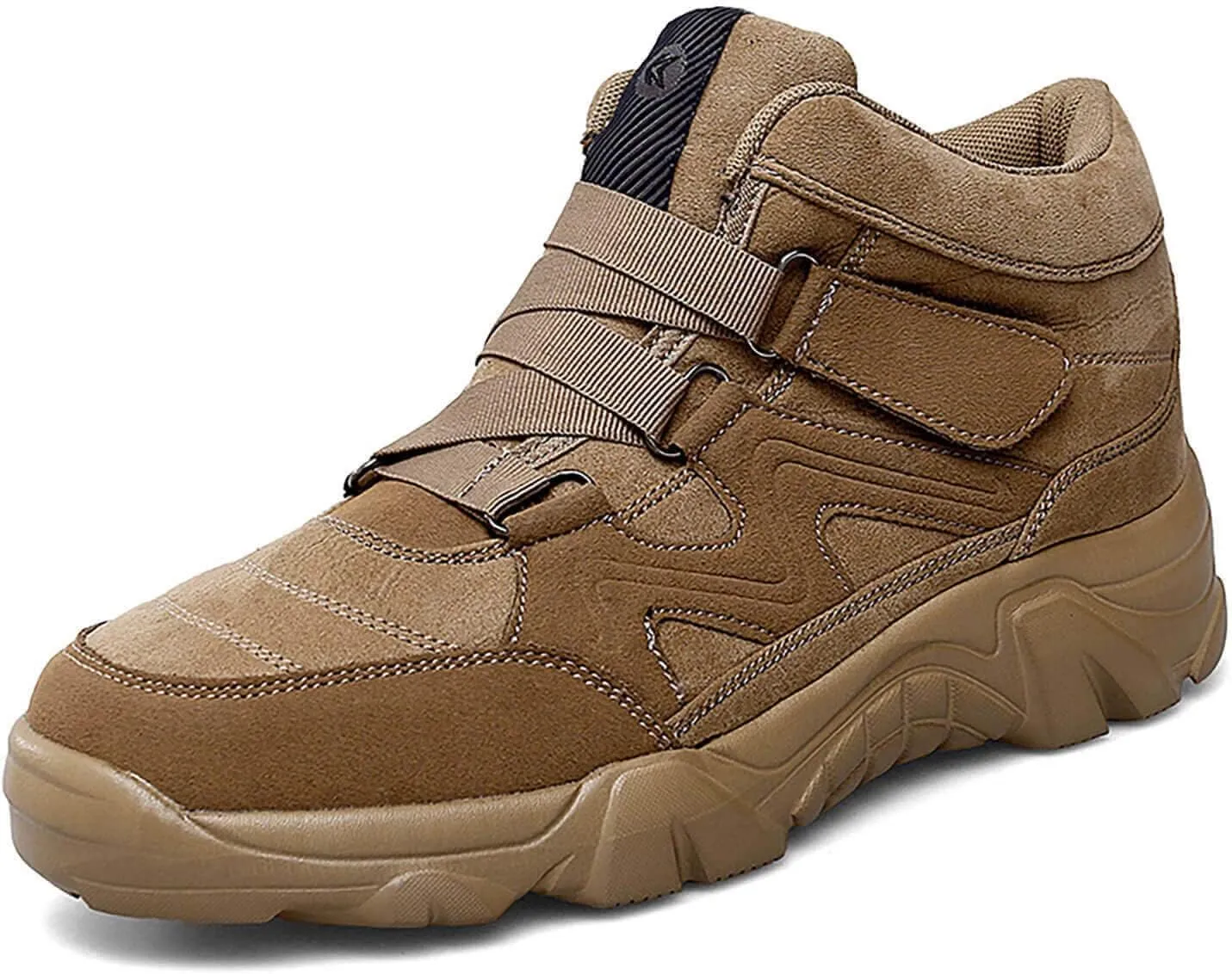 Men's Slip On Walking Sneakers Comfortable Hiking Fashion high top Boots…