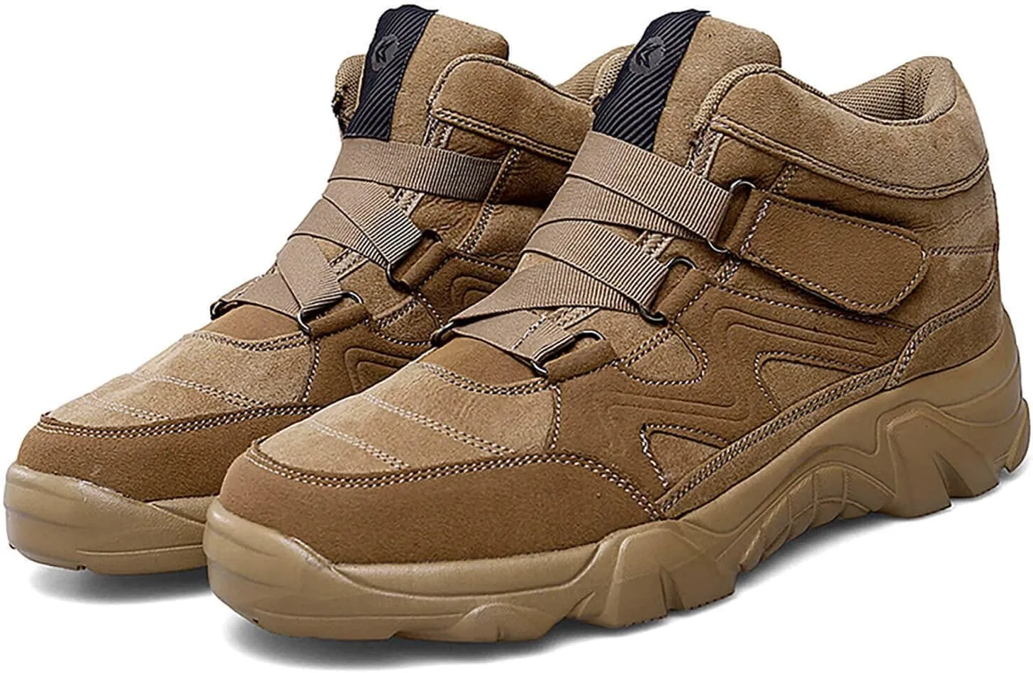 Men's Slip On Walking Sneakers Comfortable Hiking Fashion high top Boots…