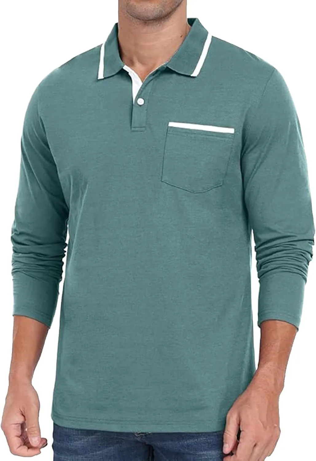 Mens T Shirts Casual Lapel Buttons Lapel T Shirt Tops Men's Business Tops Polo White Tees for Men Gifts for Him Polo