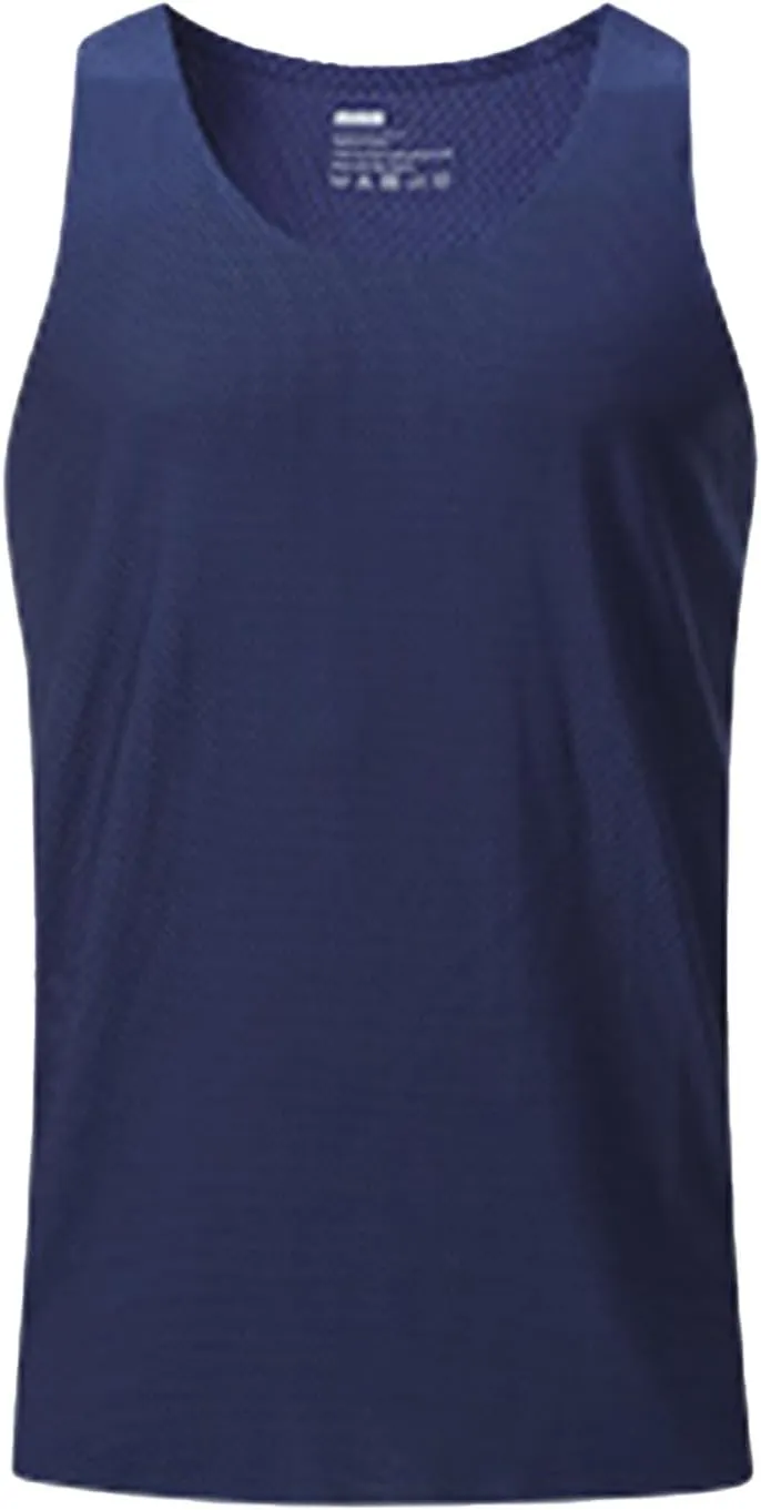 Mens Tank Top Soft Sleeveless Performance Boxing Moisture Wicking Muscle Tees Workout Running Athletic Quick Dry Tops