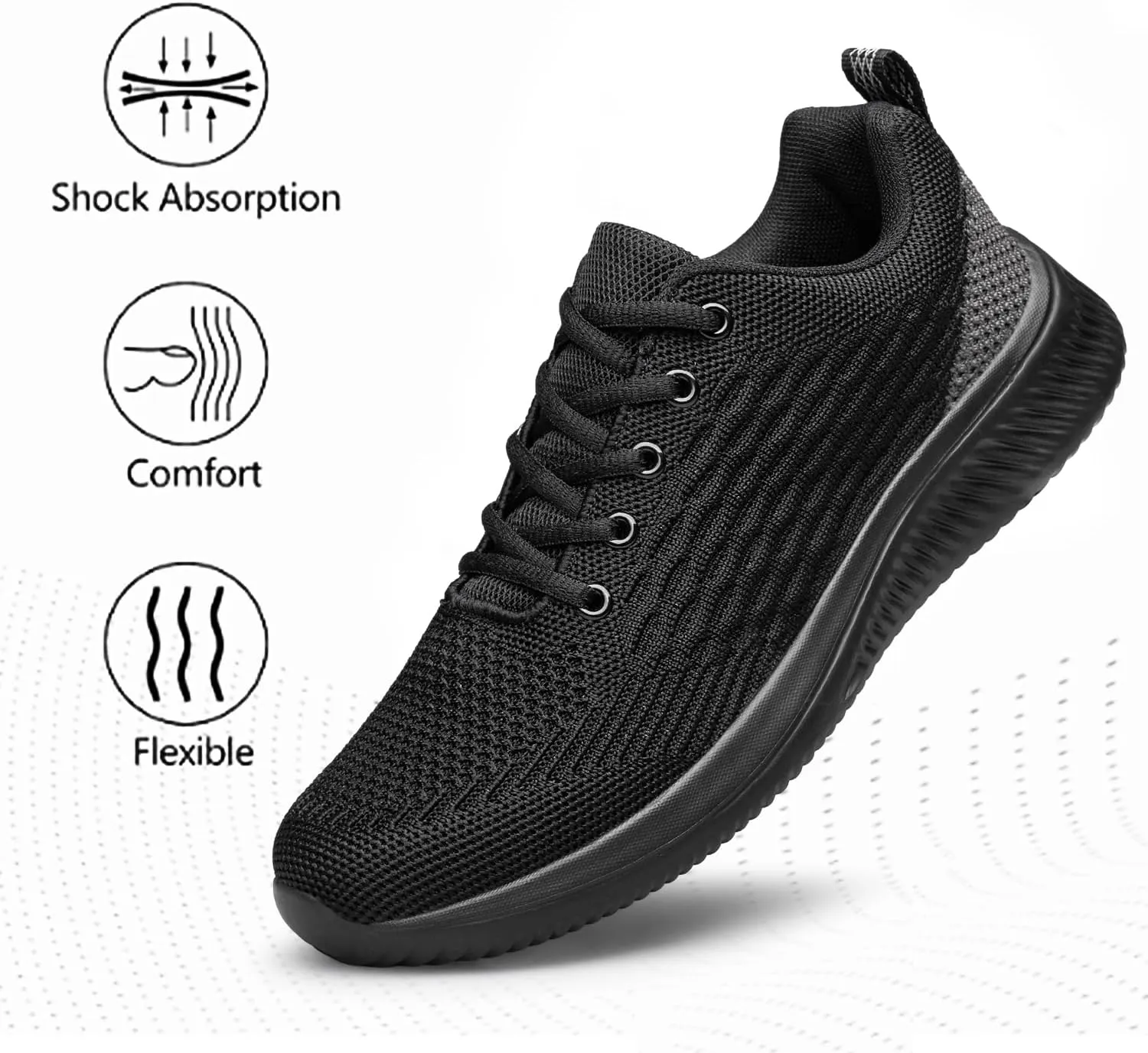 Men's Walking & Running Shoes - Lightweight, Breathable, Comfortable Fashion Sneakers
