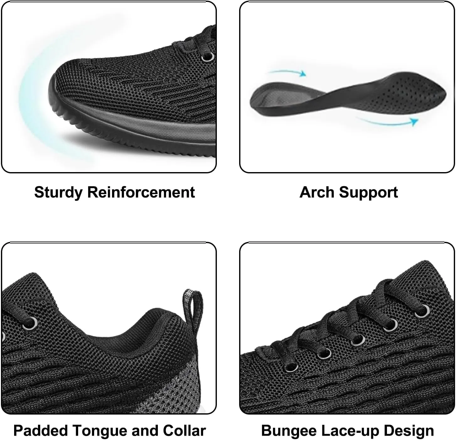 Men's Walking & Running Shoes - Lightweight, Breathable, Comfortable Fashion Sneakers
