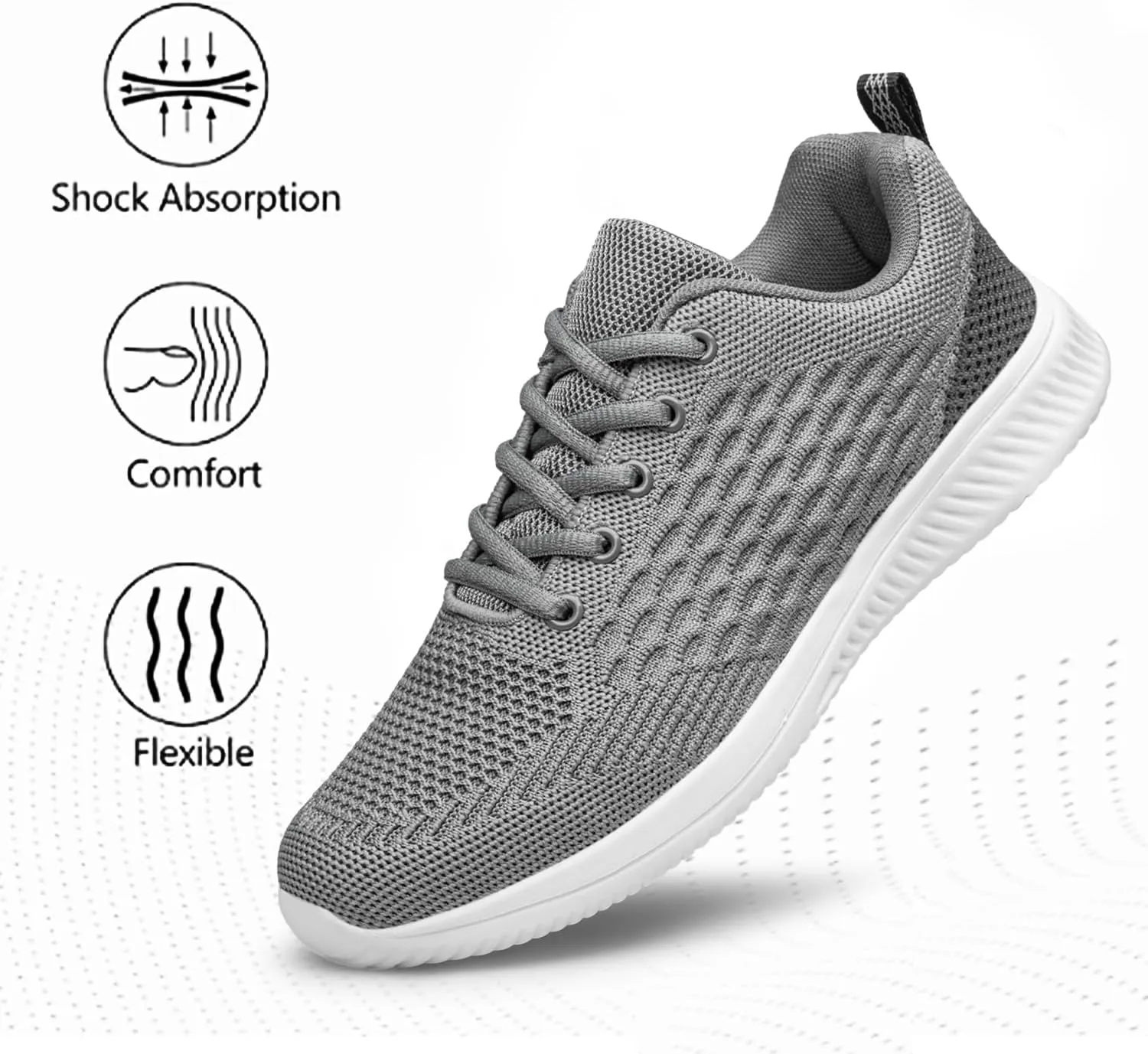 Men's Walking & Running Shoes - Lightweight, Breathable, Comfortable Fashion Sneakers