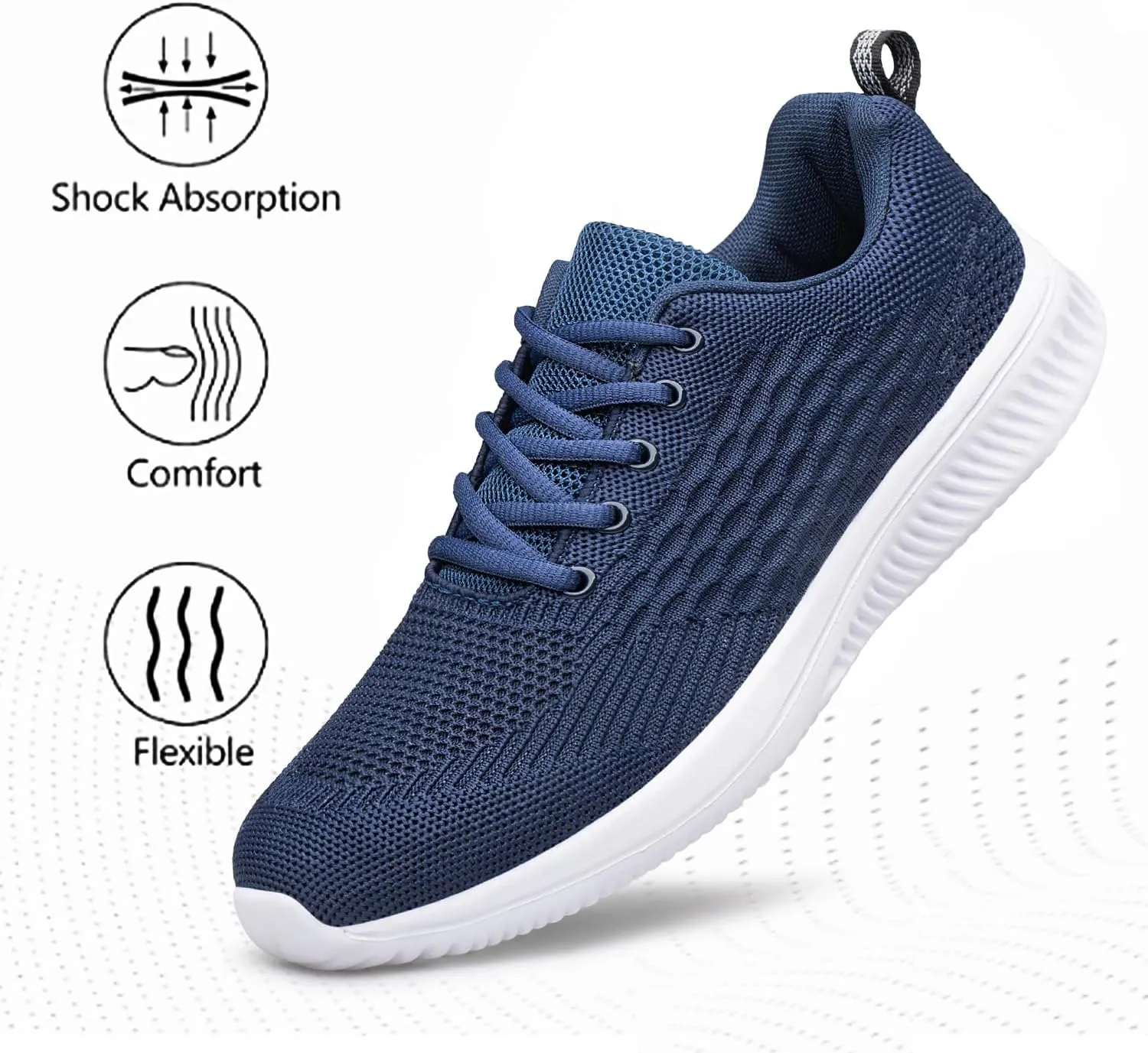 Men's Walking & Running Shoes - Lightweight, Breathable, Comfortable Fashion Sneakers