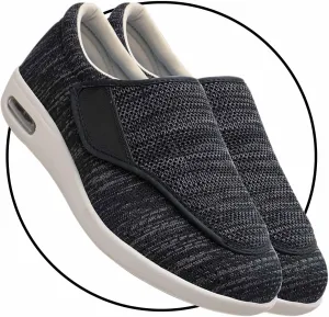 Mens Walking Shoes Slip-on Trainers Loafers with Arch Support Orthopedic Casual Sneakers for Plantar Fasciitis Indoor & Outdoor Walking Slippers Shoes