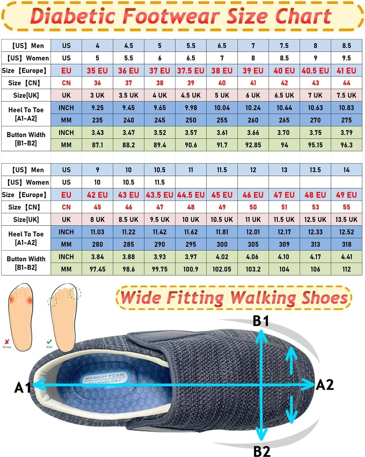 Mens Walking Shoes Slip-on Trainers Loafers with Arch Support Orthopedic Casual Sneakers for Plantar Fasciitis Indoor & Outdoor Walking Slippers Shoes