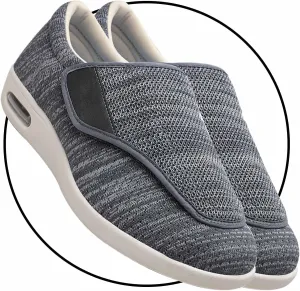 Mens Walking Shoes Slip-on Trainers Loafers with Arch Support Orthopedic Casual Sneakers for Plantar Fasciitis Indoor & Outdoor Walking Slippers Shoes