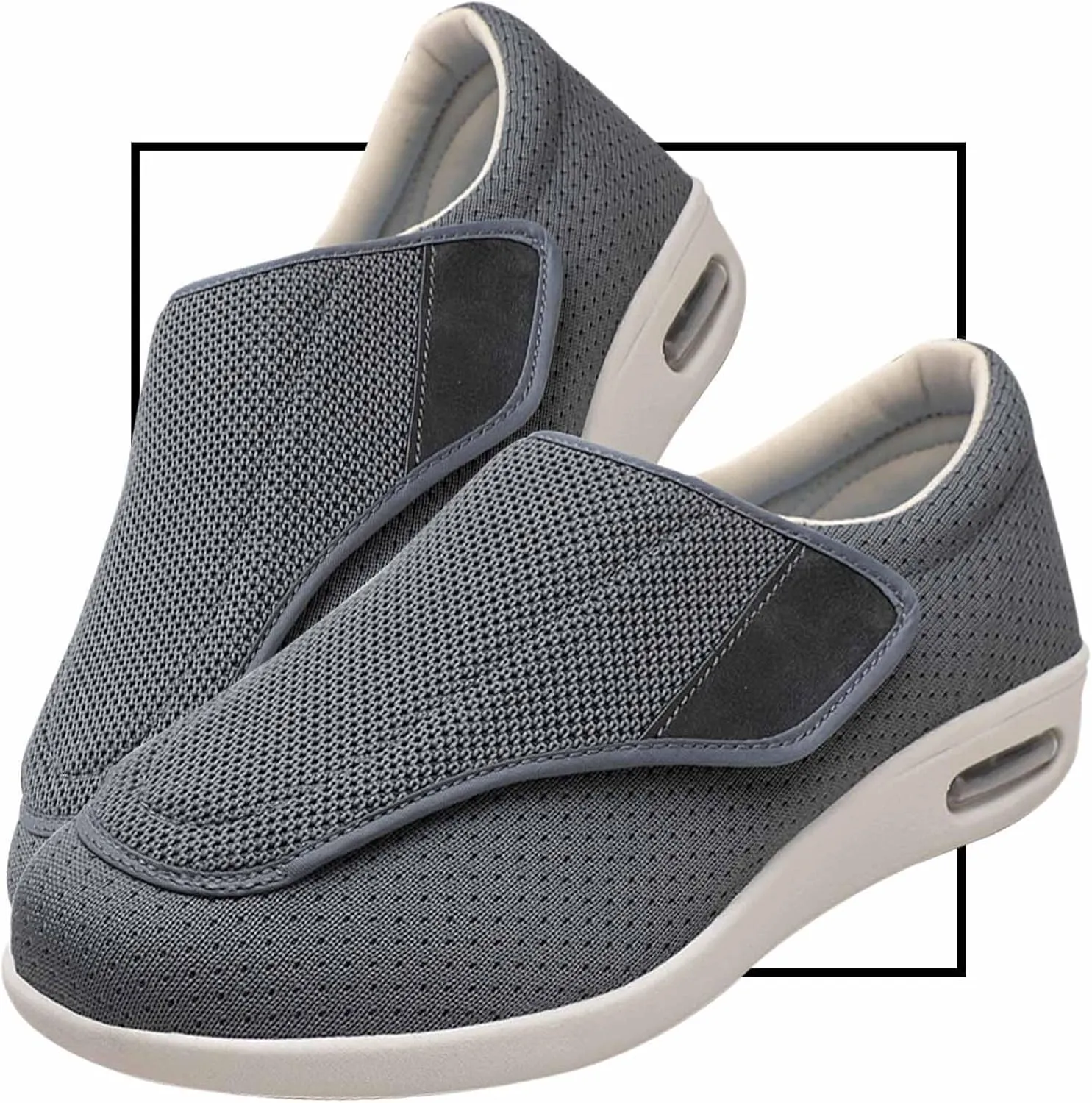 Mens Walking Shoes Slip-on Trainers Men's Orthopedic Comfortable Shoes with Arch Support Orthotic Loafers for Plantar Fasciitis Flat Shoes for Foot and Heel Pain Relief