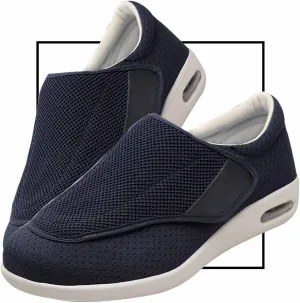 Mens Walking Shoes Slip-on Trainers Men's Orthopedic Comfortable Shoes with Arch Support Orthotic Loafers for Plantar Fasciitis Flat Shoes for Foot and Heel Pain Relief
