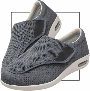 Mens Walking Shoes Slip-on Trainers Men's Orthopedic Comfortable Shoes with Arch Support Orthotic Loafers for Plantar Fasciitis Flat Shoes for Foot and Heel Pain Relief