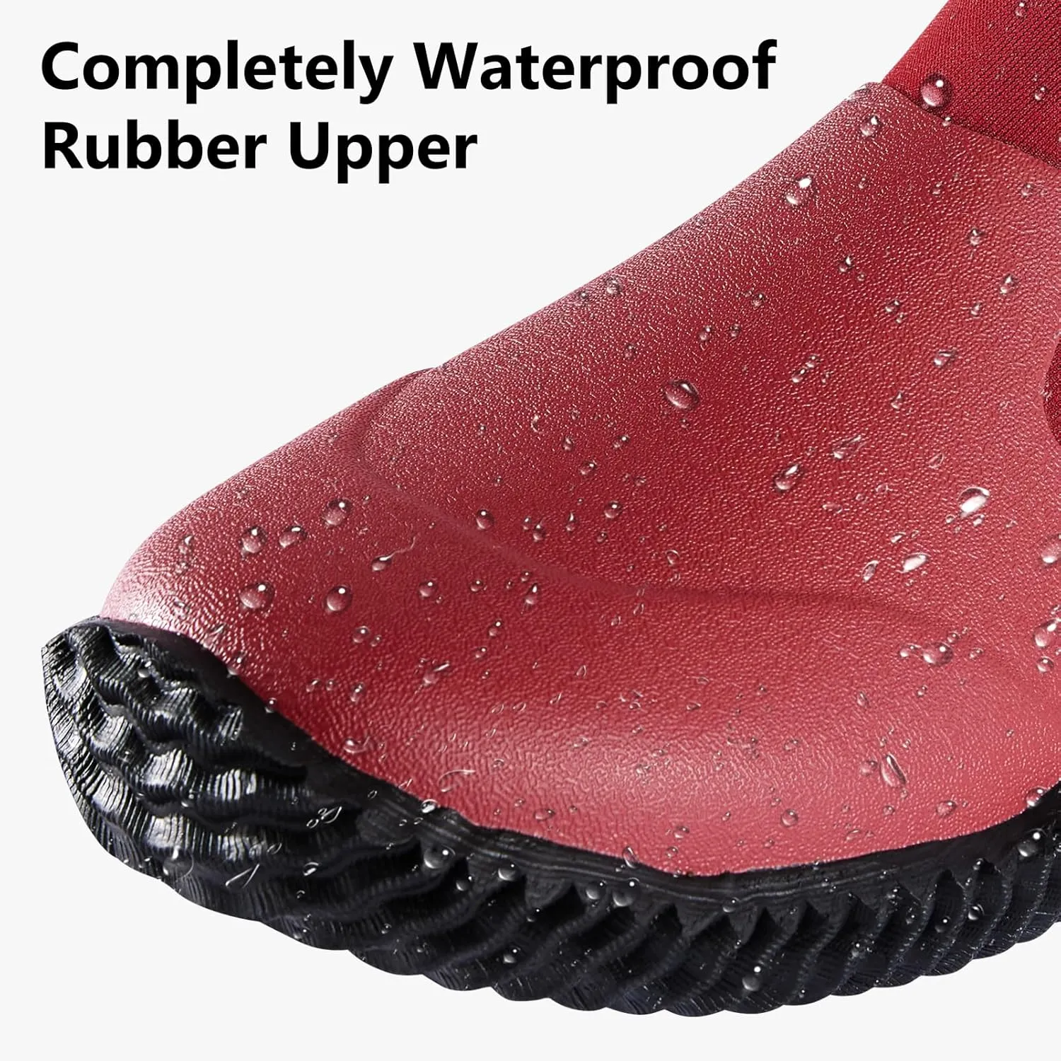 Men’s Waterproof Garden Shoes Rain Boots Slip-On Footwear for Gardening Farming Camping Lawn Care Yard Work