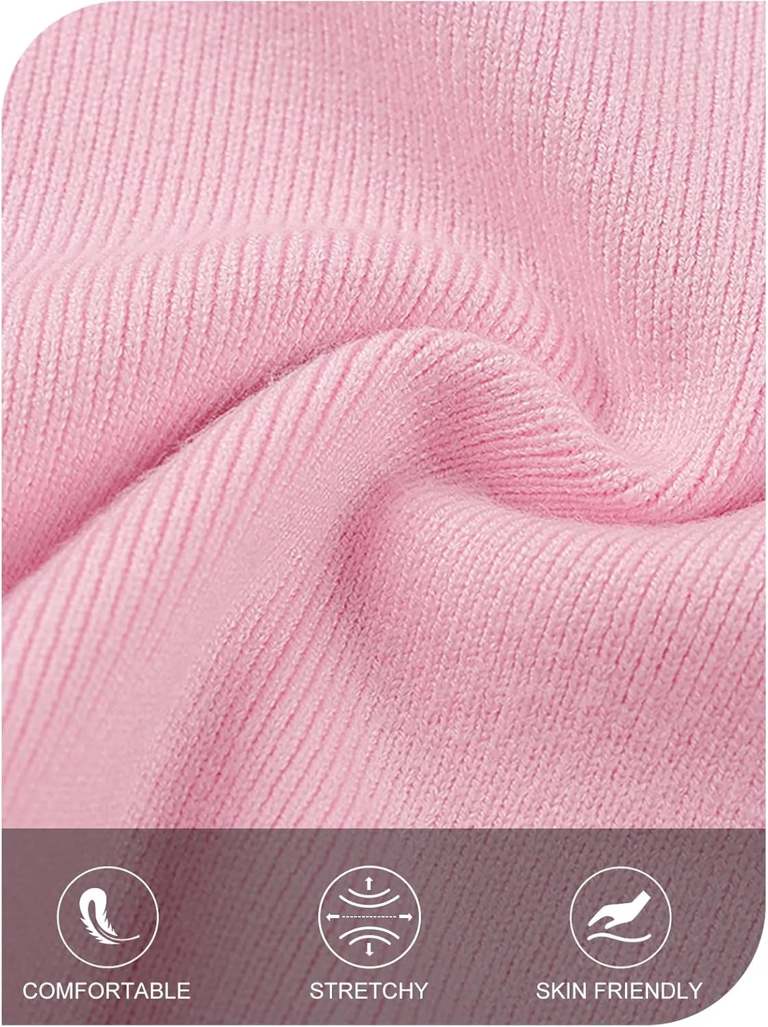 MEROKEETY Women's Button Down Knit Cardigan Sweaters Long Sleeve Crew Neck Solid Color Basic Jacket