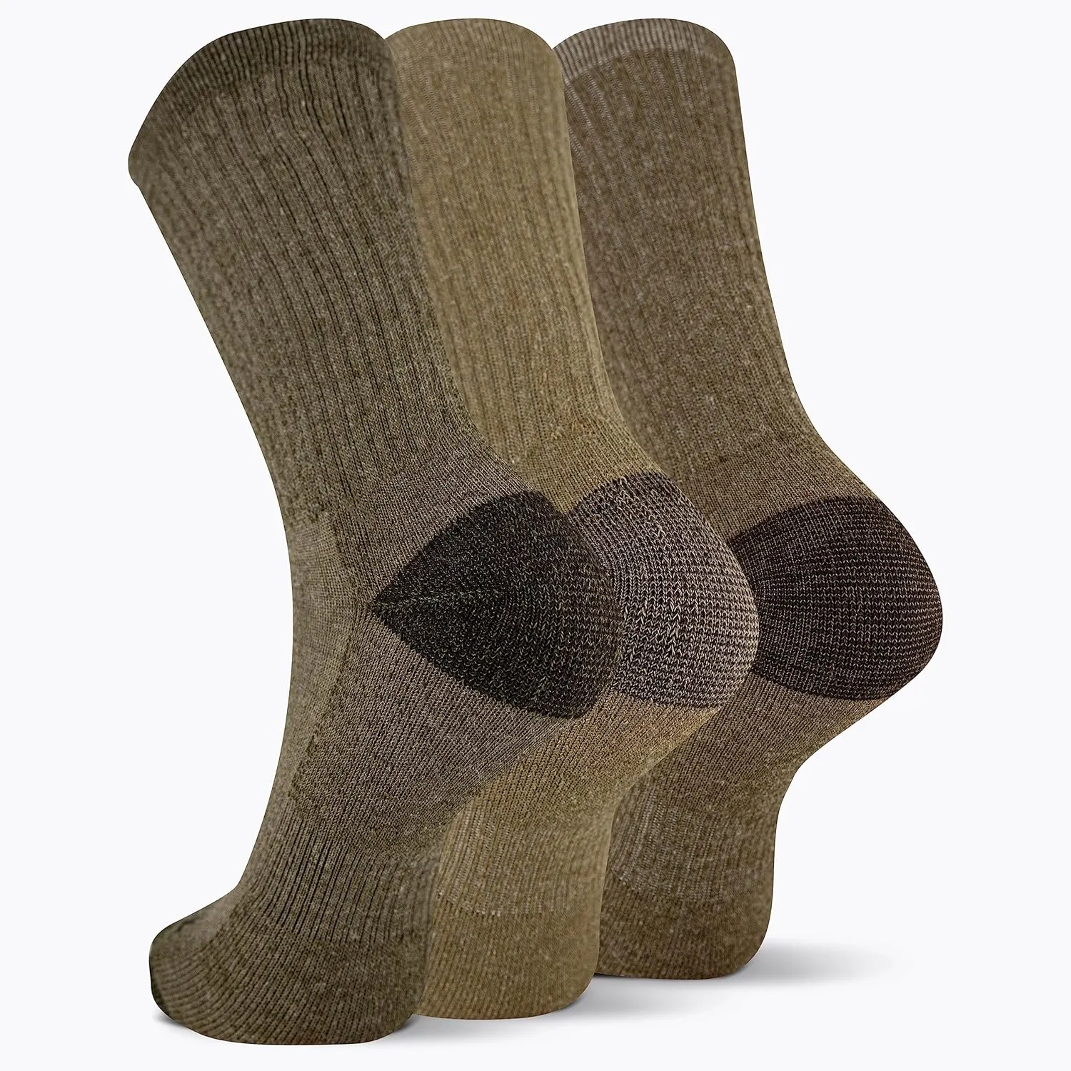 Merrell Unisex Adult Wool Everyday Hiking Crew Socks - 3 & 6 Pairs - Cushioned Moisture Wicking