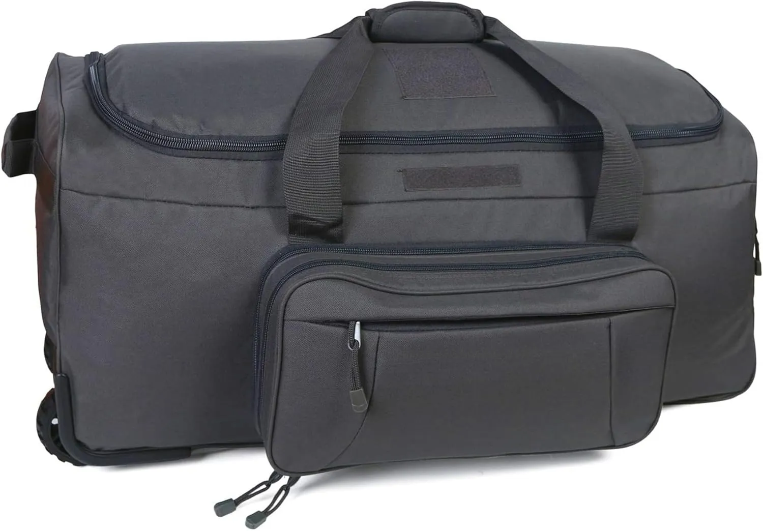Military Wheeled Deployment Bag Tactical Heavy Duty Duffel Bag for Hiking Camping (Grey)