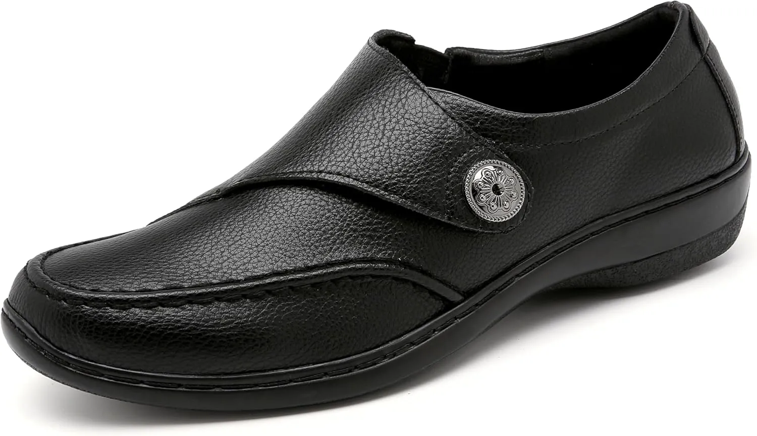 Mishansha Women's Slip On Loafers Closed Toe Flat Sandals Comfort Walking Shoes