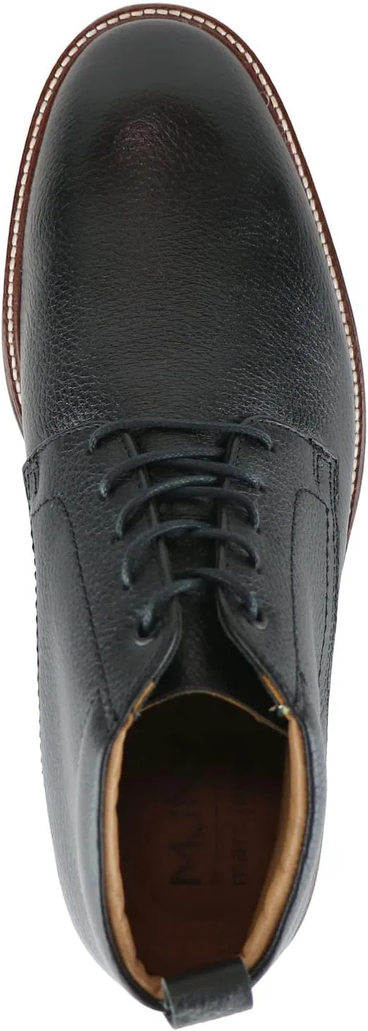 MJNY Mens Casual Comfortable Genuine Leather Chukka Laceup Ankle Boots Lightweight Breathable Classic Fashion Chelsea Dress Boots