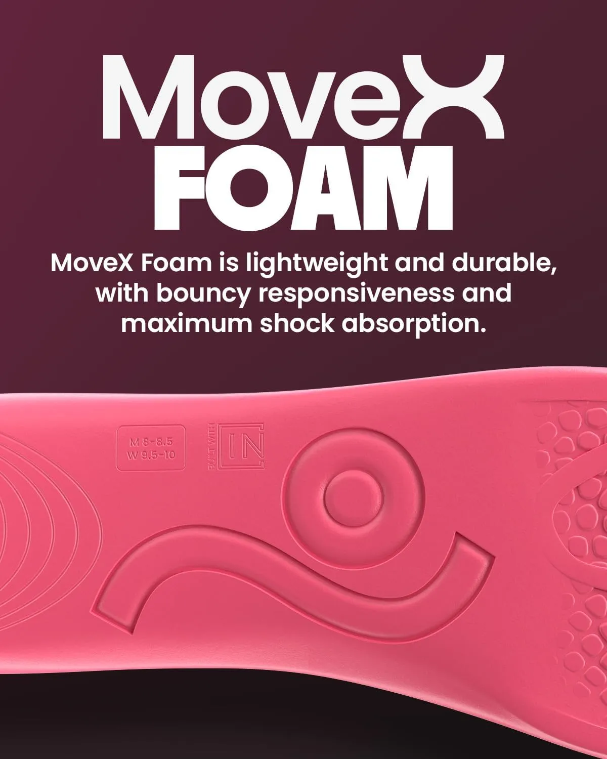 MOVE Baseline - All-Purpose Insoles - Sock Liner - Ultra Thin Shock Absorption - Maximum Freedom of Movement and Energy Return for Cleats, Shoes, Running, Basketball, Baseball (M13-13.5/WM14.5-15)
