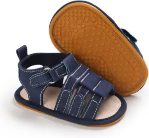 myppgg Baby Boys Girls Summer Sandals Non-Slip Soft Sole Infant Slippers Cotton Crib Shoes for Toddler First Walkers