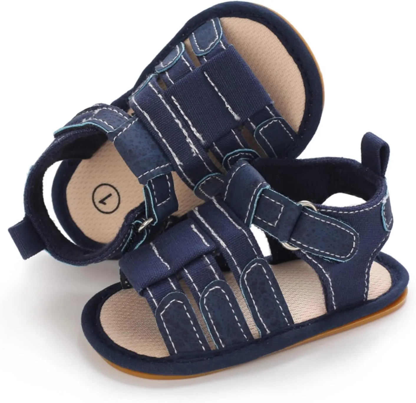 myppgg Baby Boys Girls Summer Sandals Non-Slip Soft Sole Infant Slippers Cotton Crib Shoes for Toddler First Walkers