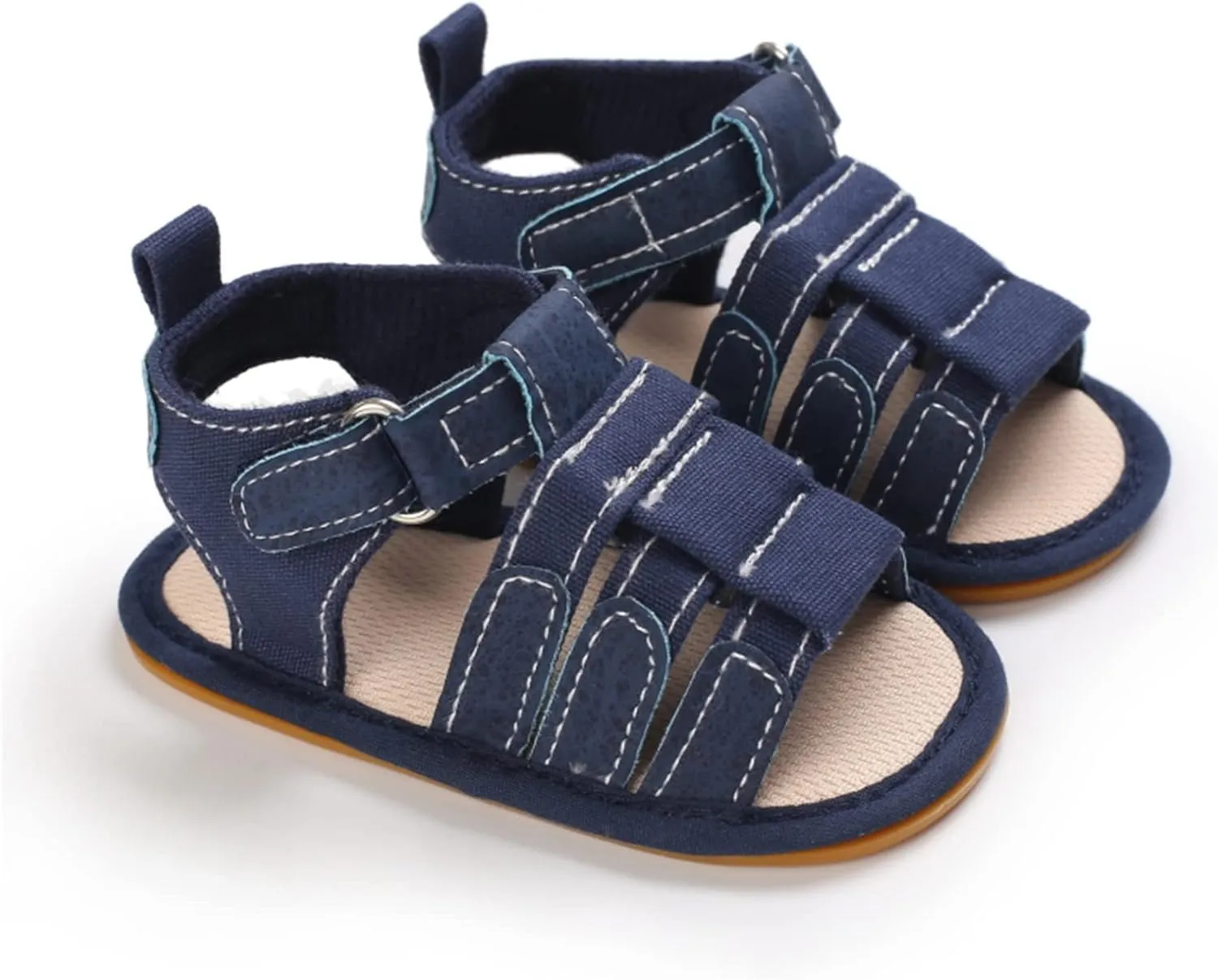 myppgg Baby Boys Girls Summer Sandals Non-Slip Soft Sole Infant Slippers Cotton Crib Shoes for Toddler First Walkers
