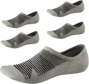 No Show Socks for Men&Women-Low Cut with Non Slip Grip-Invisible Socks for Oxfords Sneakers Size7-12 5 Pairs