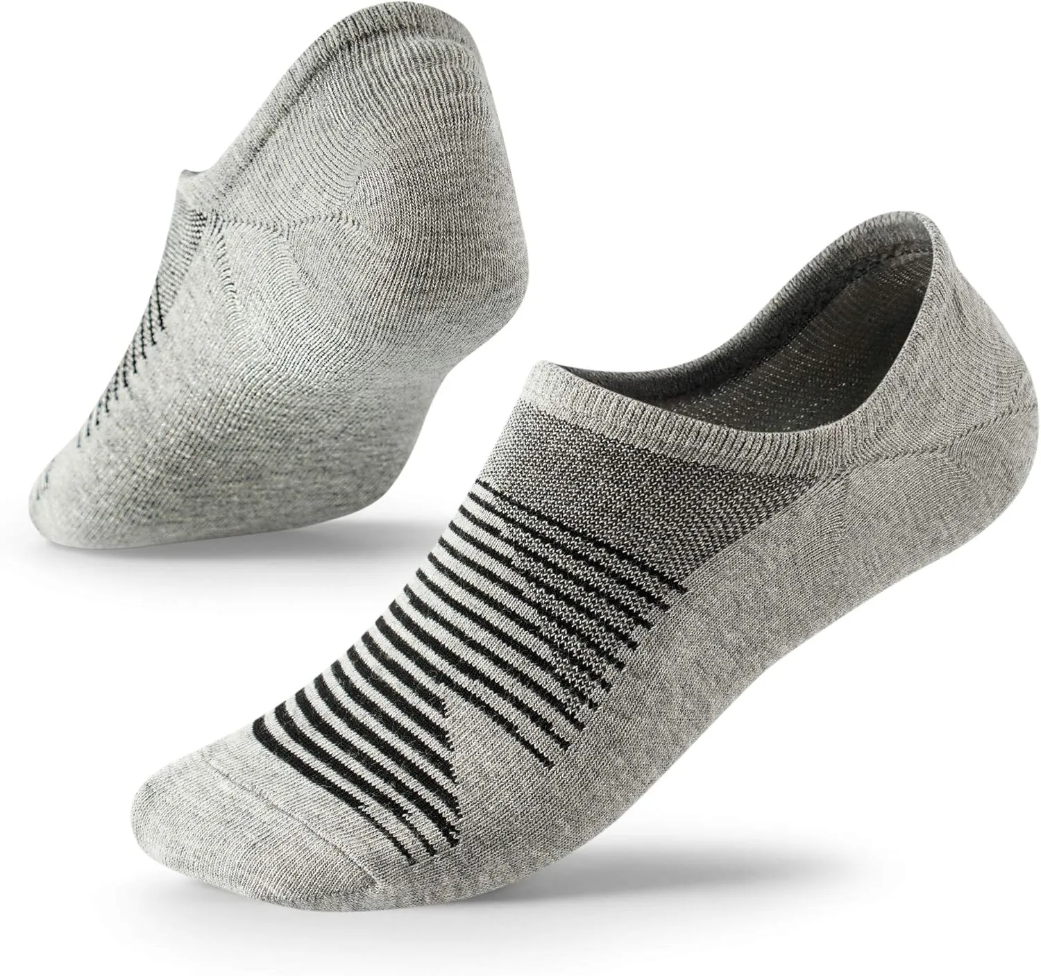 No Show Socks for Men&Women-Low Cut with Non Slip Grip-Invisible Socks for Oxfords Sneakers Size7-12 5 Pairs