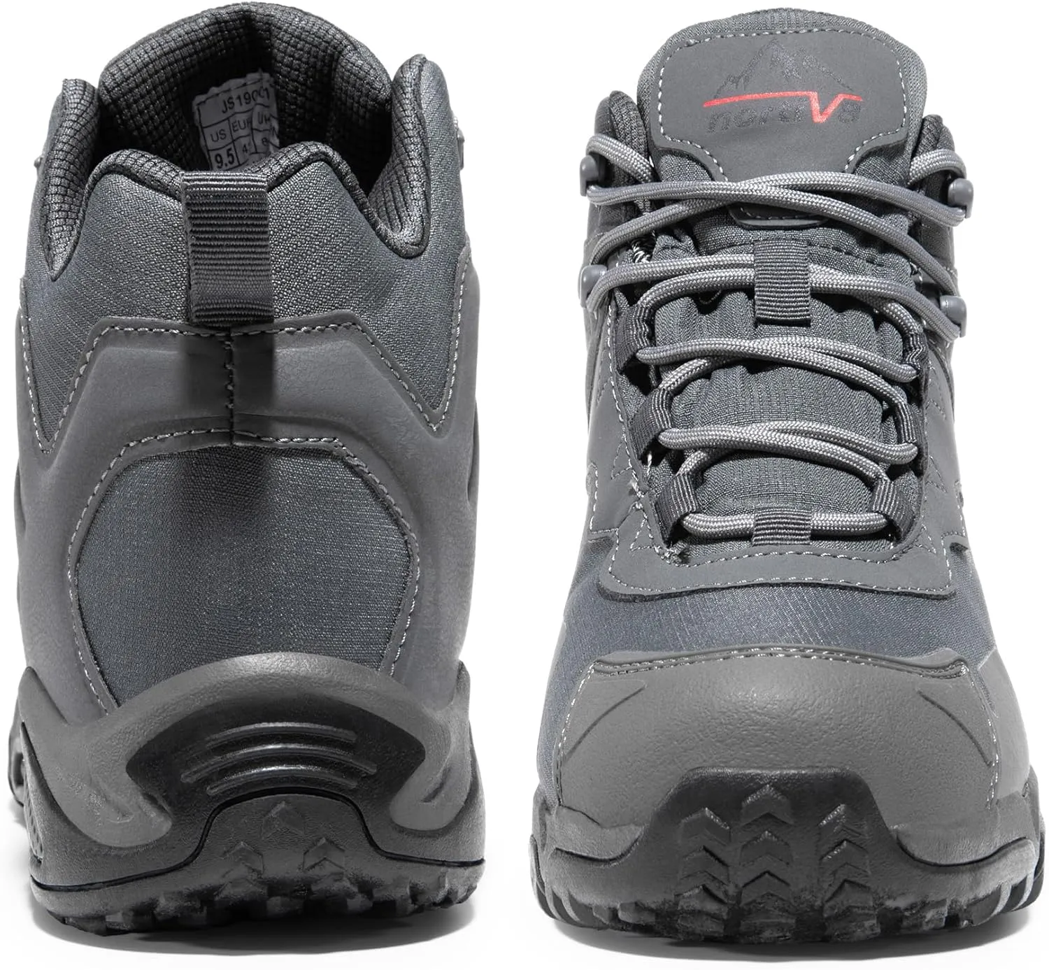 NORTIV 8 Men's Waterproof Hiking Boots Lightweight Mid Ankle Trekking Trails Outdoor Boots