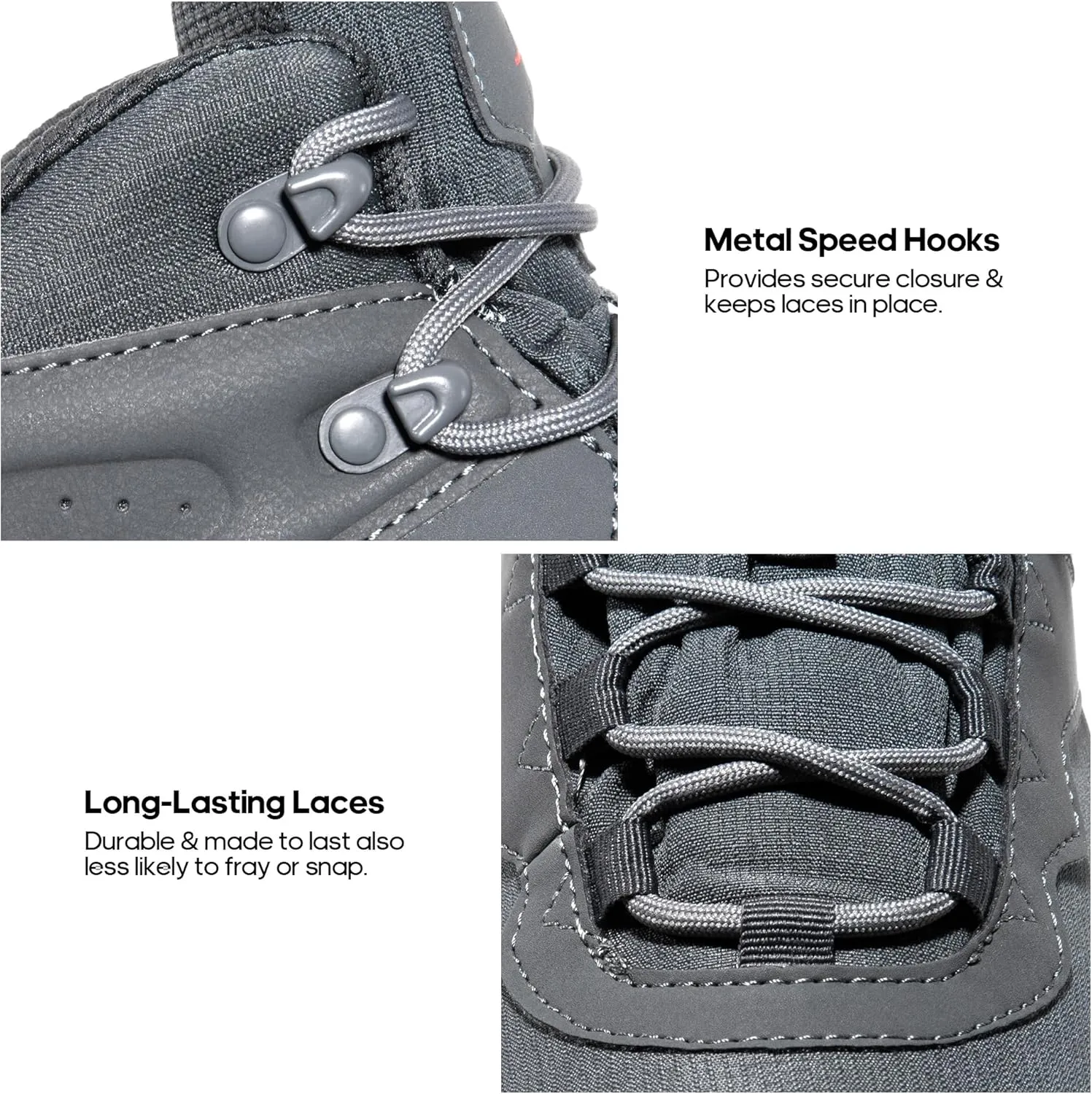 NORTIV 8 Men's Waterproof Hiking Boots Lightweight Mid Ankle Trekking Trails Outdoor Boots