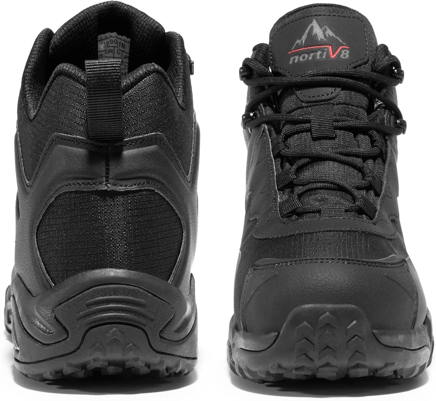 NORTIV 8 Men's Waterproof Hiking Boots Lightweight Mid Ankle Trekking Trails Outdoor Boots