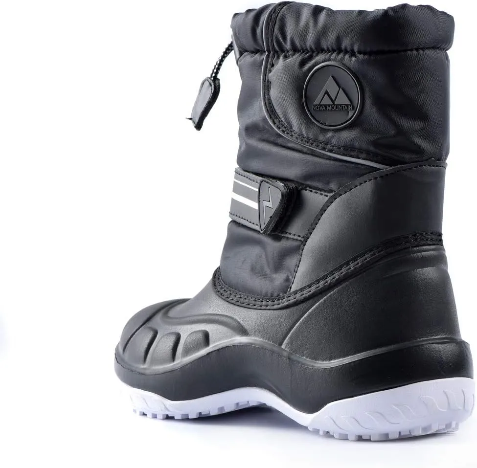 Nova Mountain Boy's and Girl's Waterproof Winter Snow Boots