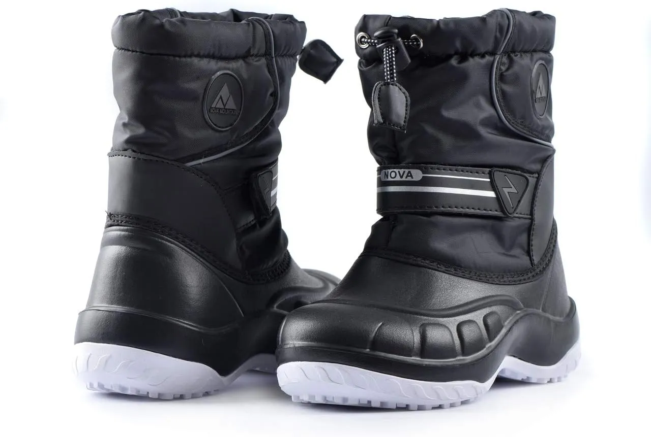 Nova Mountain Boy's and Girl's Waterproof Winter Snow Boots