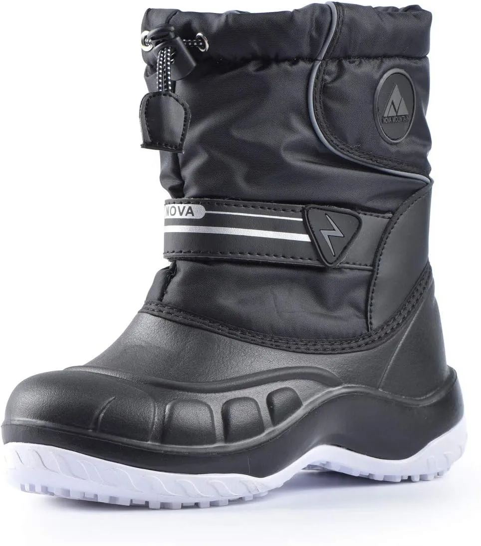 Nova Mountain Boy's and Girl's Waterproof Winter Snow Boots